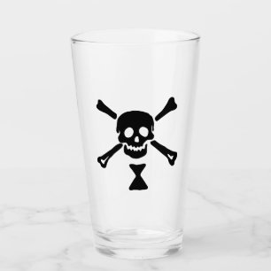 Emanuel Wynne Pirate Flag Jolly Roger Glass