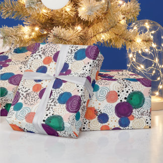 Emballage Cadeau Cercle Abstrait Vibrant