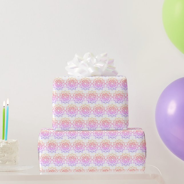 Emballage Cadeau - Contour Mandala en Couleurs Pas (Cadeaux de fête)
