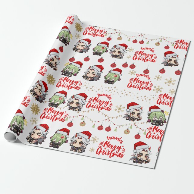 Emballage cadeau de Noël Itto & Kuki (Déroulé)