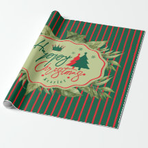 Emballage Cadeau de Noël Personnalisé Avec Nom Per