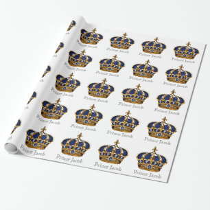 Emballage cadeau élégant bleu royal pour Baby Show