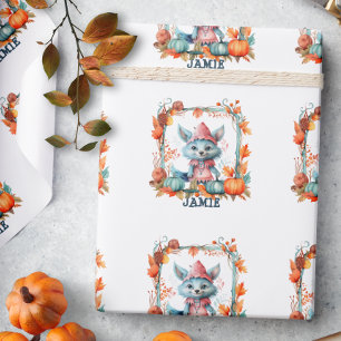 Emballage cadeau personnalisé renard de la forêt H