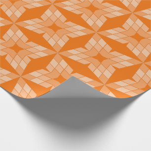 Emballage cadeau - Pétales de diamant sur orange