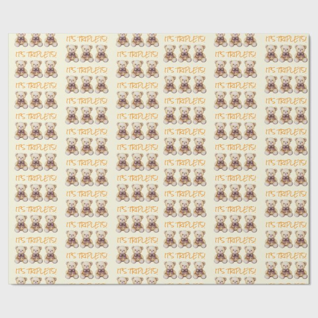 emballage cadeau pour bébé unisex pour triplets, p (Couture)