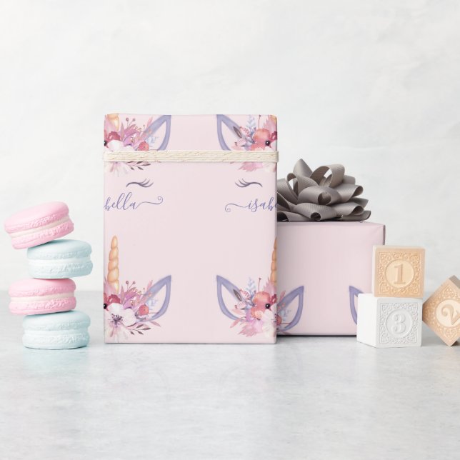 Emballage cadeau Unicorne (Baby Shower)