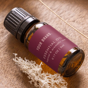 Emballage de bouteille à gouttelettes à huile rose