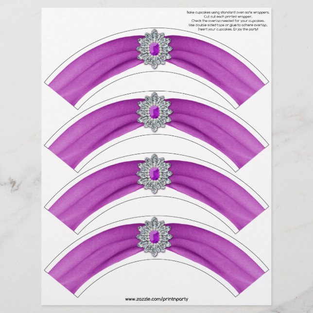 Emballage de Glitz et Glam Cupcake - Cerise (Devant)