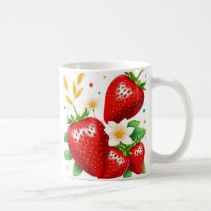 Emballage de mug fraise 3D, conception d'emballage