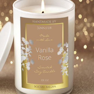 Emballage de produits floraux Étiquettes Brown Gol