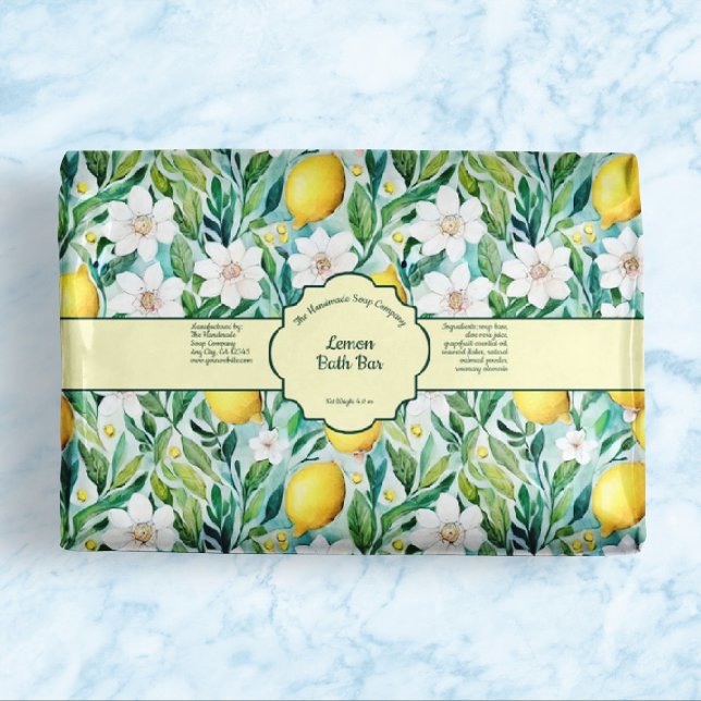 Emballage de savon citron (Créateur téléchargé)
