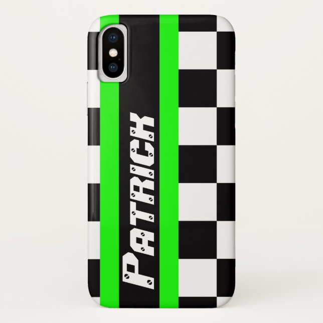 Emballage du coque iphone de nom de drapeau (Dos)
