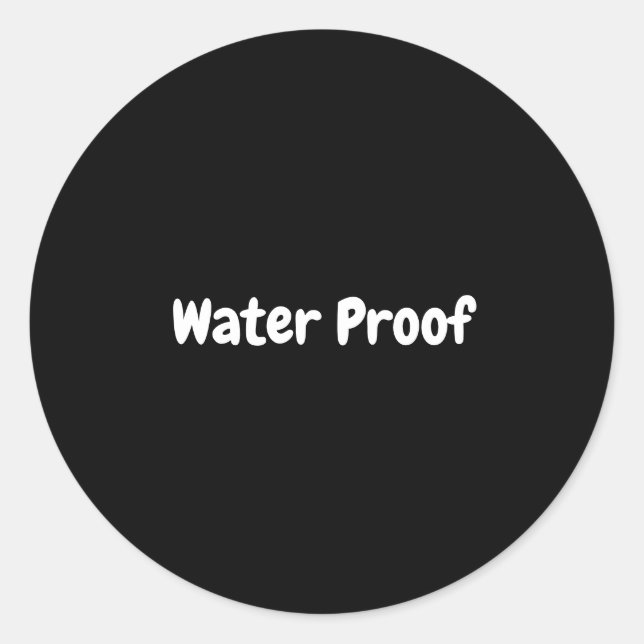 Emballage Imperméable Sans Éclaboussure Étiquette  (Devant)