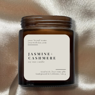 Emballage minimaliste simple cosmétique étiquette 