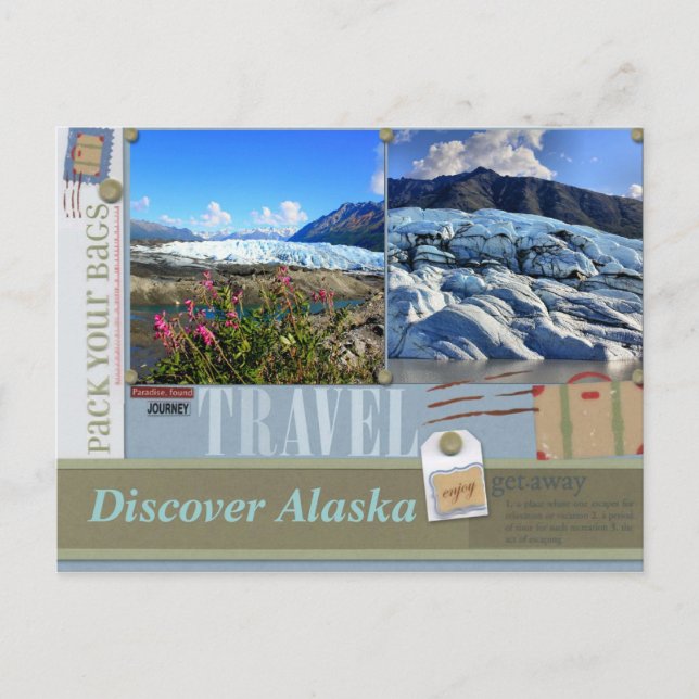 Emballez vos sacs à la carte postale de l'Alaska (Devant)