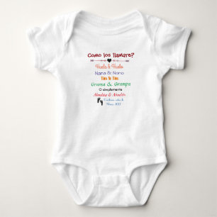 Embarazo/Pregnancy announcement Baby Bodysuit