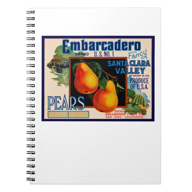 Embarcadero Pears Notebook (Front)