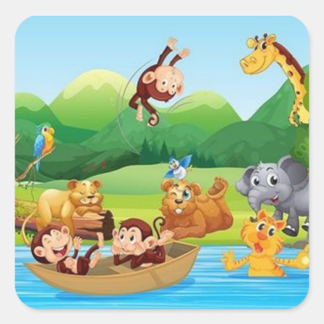 Embark on a Mini Safari Adventure (Sticker Sticker (Front)