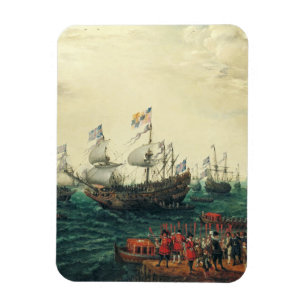 Embarkation at Margate of the Elector Palatine  Magnet
