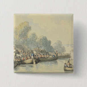 Embarkation at Southampton on 20th June after Lord 2 Inch Square Button