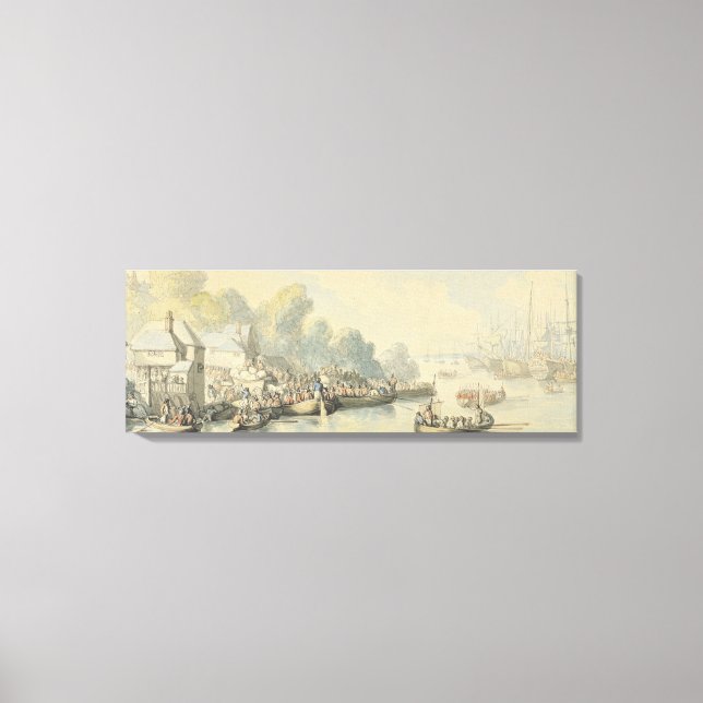 Embarkation at Southampton on 20th June after Lord Canvas Print (Front)