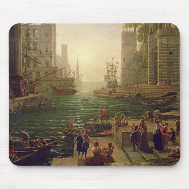 Embarkation of St. Paula Romana at Ostia, 1637-39 Mouse Pad (Front)
