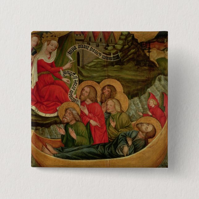 Embarkation of the body of St. James the 2 Inch Square Button (Front)