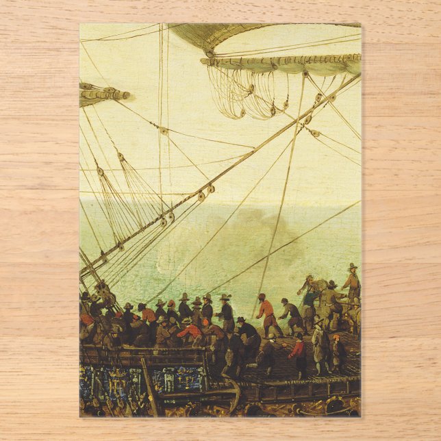 Embarkation of the Elector Palatine  Acrylic Invitations (Front)