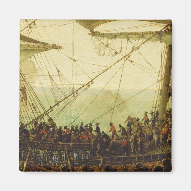 Embarkation of the Elector Palatine  Magnet (Front)