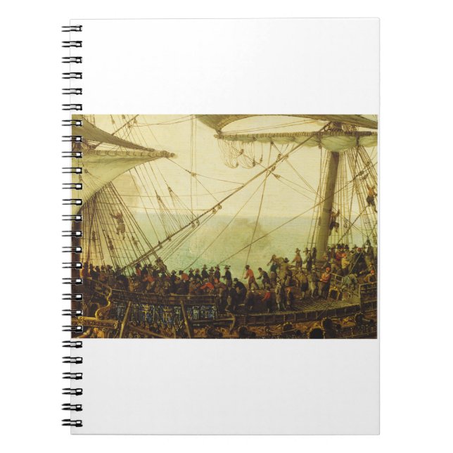 Embarkation of the Elector Palatine  Notebook (Front)