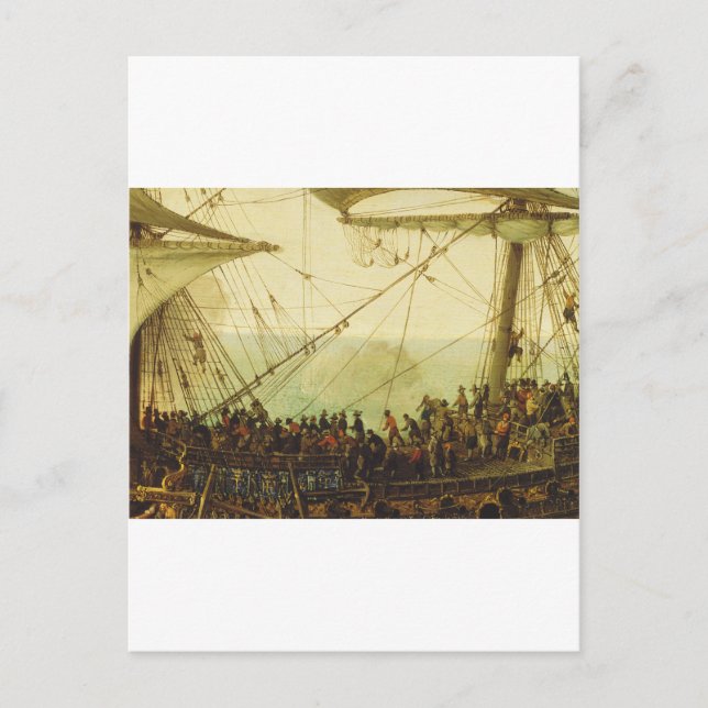 Embarkation of the Elector Palatine  Postcard (Front)