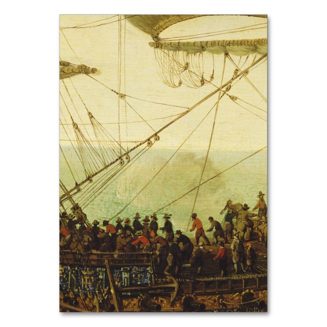 Embarkation of the Elector Palatine  Table Number (Front)