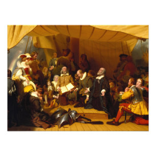 Embarkation of the Pilgrims by Robert Walter Weir Photo Print