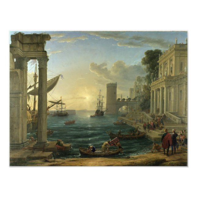 Embarkation of the Queen of Sheba - Claude Lorrain Photo Print (Front)