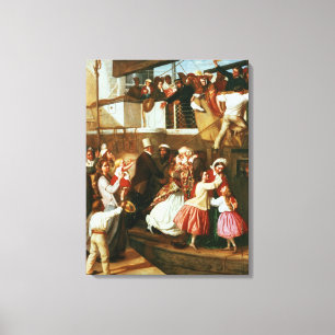 Embarkation Scene Canvas Print