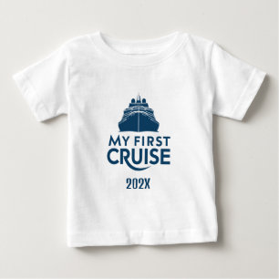 Embarking on My First Cruise Custom Baby T-Shirt