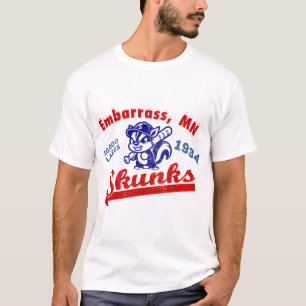 Embarrass, MN Skunks Vintage Baseball Team 1934 T-Shirt