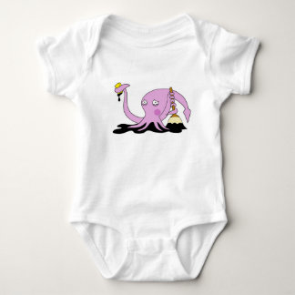 Embarrassed Squid Baby Bodysuit