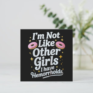 Embarrassing Hemorrhoids Inappropriate Adult Humou Invitation