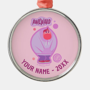 Embarrassment "Awkward" Metal Ornament