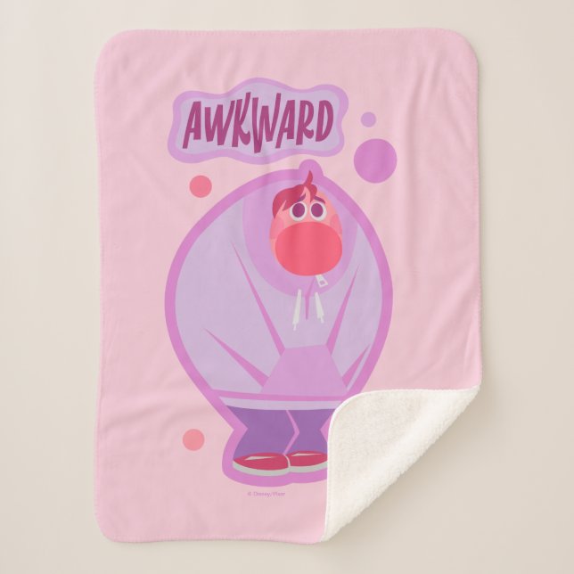 Embarrassment "Awkward" Sherpa Blanket (Front)