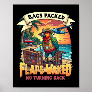 Embarring Adult Humour Bags Packed Flaps Waxed Poster