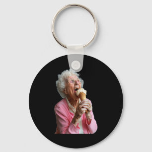 Embarring Old Ladies Meme Grandma Grandmother Gran Keychain