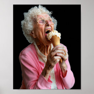 Embarring Old Ladies Meme Grandma Grandmother Gran Poster