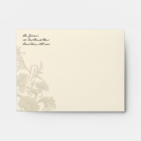 Embassy Floral Creme A2 Envelope