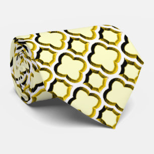 Embellished Moroccan Trellis (Gold) Tie