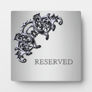 Embellished reserved  table plaque