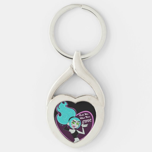 Ember McLain "Tell Me Who You Love" Keychain (Front)