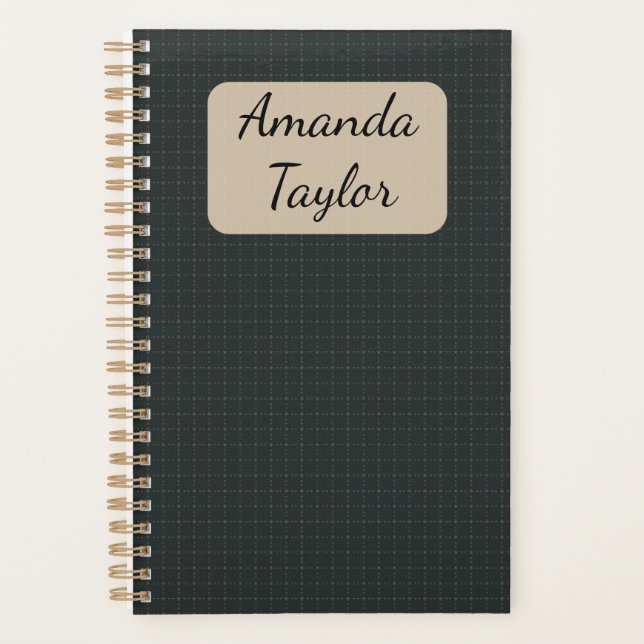 Ember Night Mosaic Personalized Planner - Small (Front)