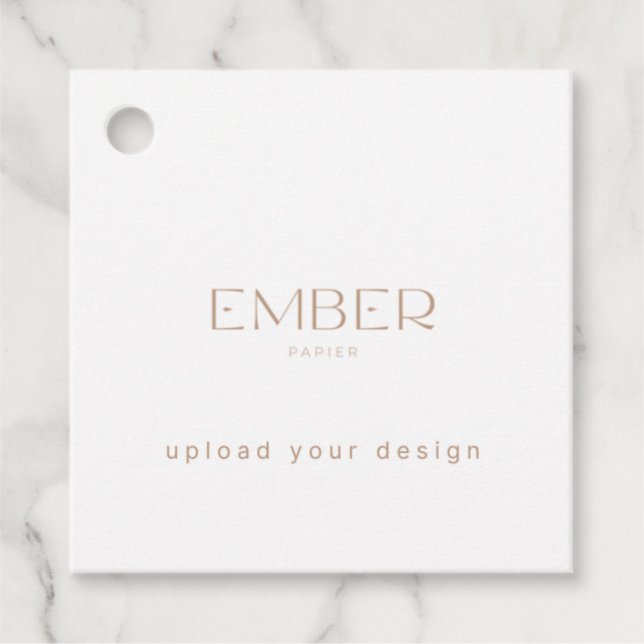 Ember Papier 2x2 Gift Tag Upload Your Design (Front)